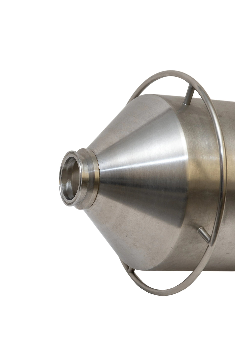 FT-20064 - Hopper-18 Qt.-Stainless Steel-45° Neck (Sanitary Fitting)